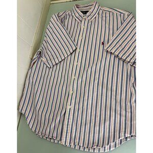 Vintage Polo Ralph Lauren Shirt Mens 2XLT Big & Tall Short Sleeve Button Up